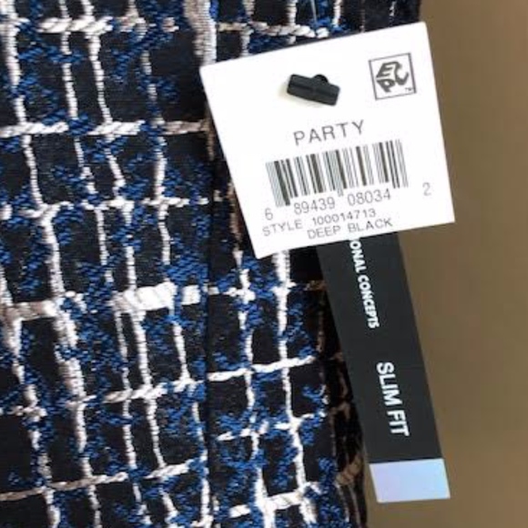 *SOLD!* NWT! INC Gold/Navy/Black Party Blazer! - Picture 3 of 5